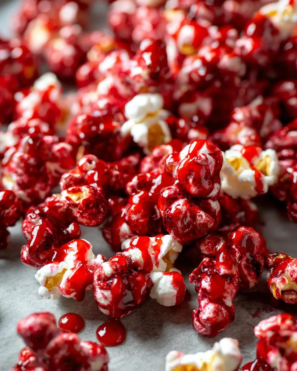 Bloody Red Velvet Popcorn - detail 1
