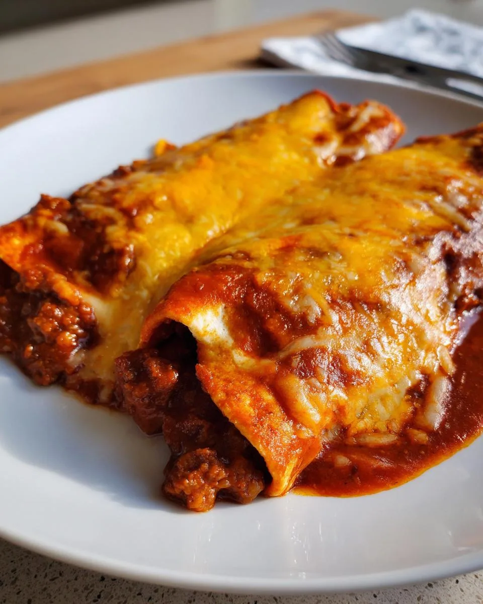Cheesy Beef Enchiladas Recipe - detail 2