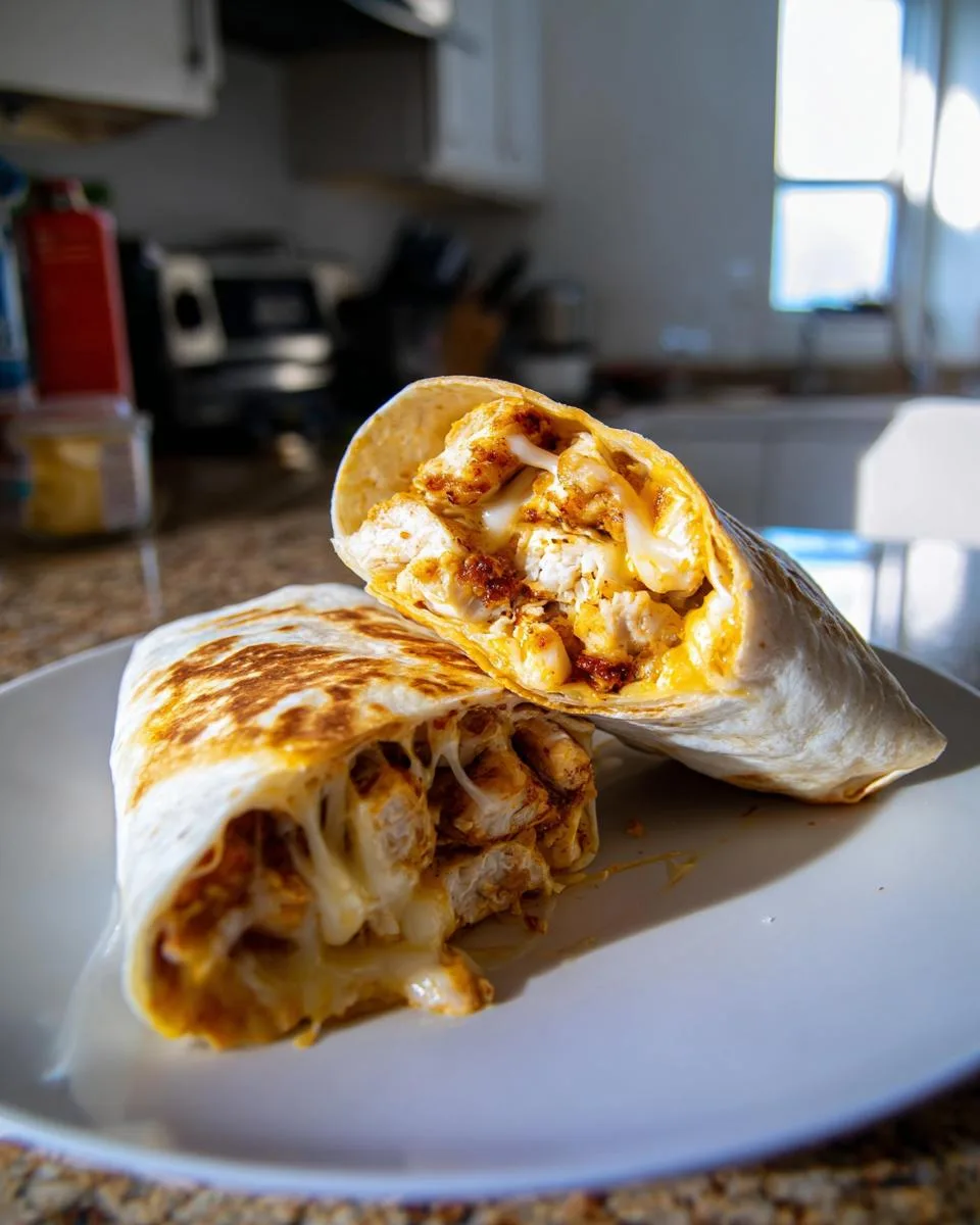 Cheesy Garlic Chicken Wraps - detail 2