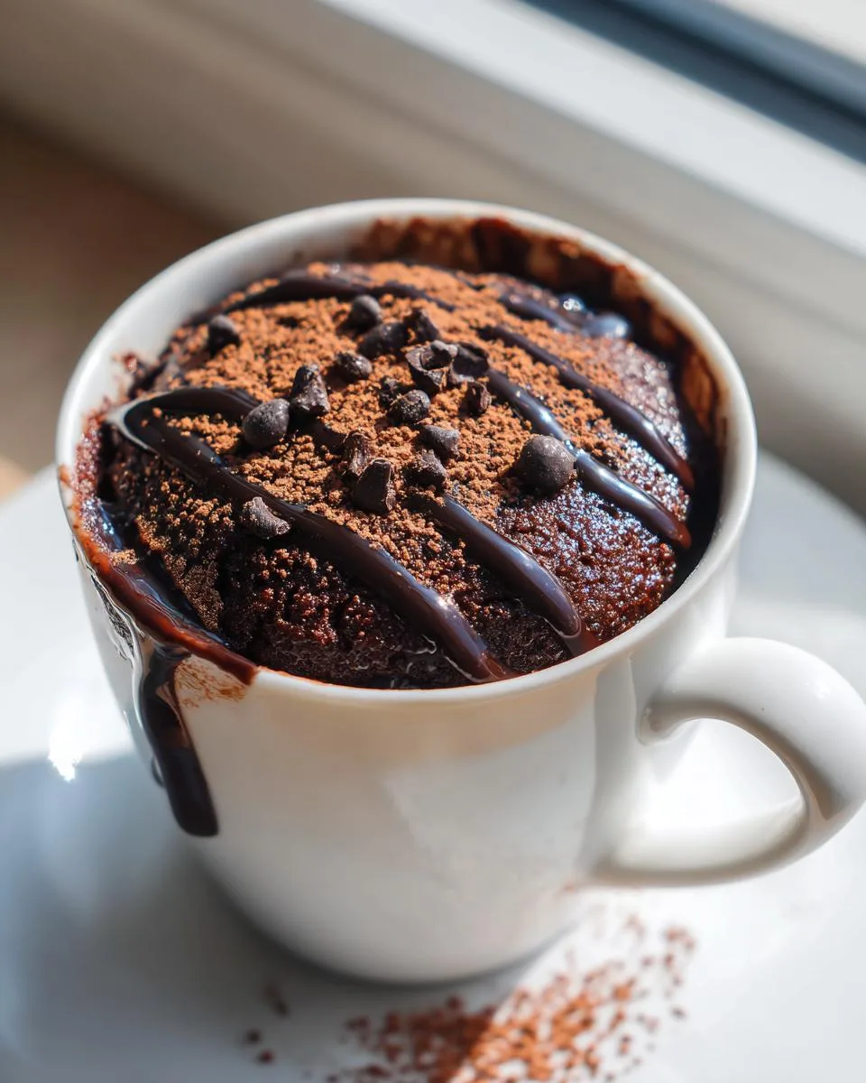 Chocolate Mug Cake - detail 4