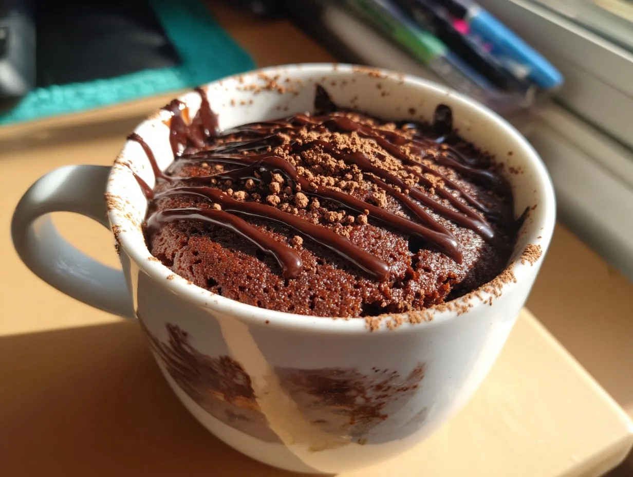2-Minute Chocolate Mug Cake – Heavenly Late-Night Fix