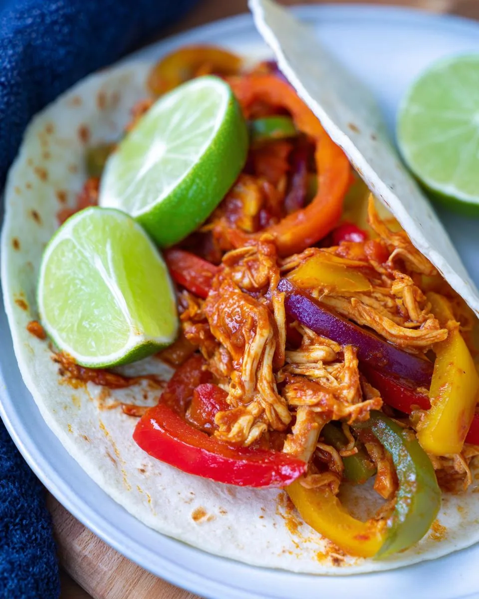 Crock Pot Chicken Fajitas - detail 3