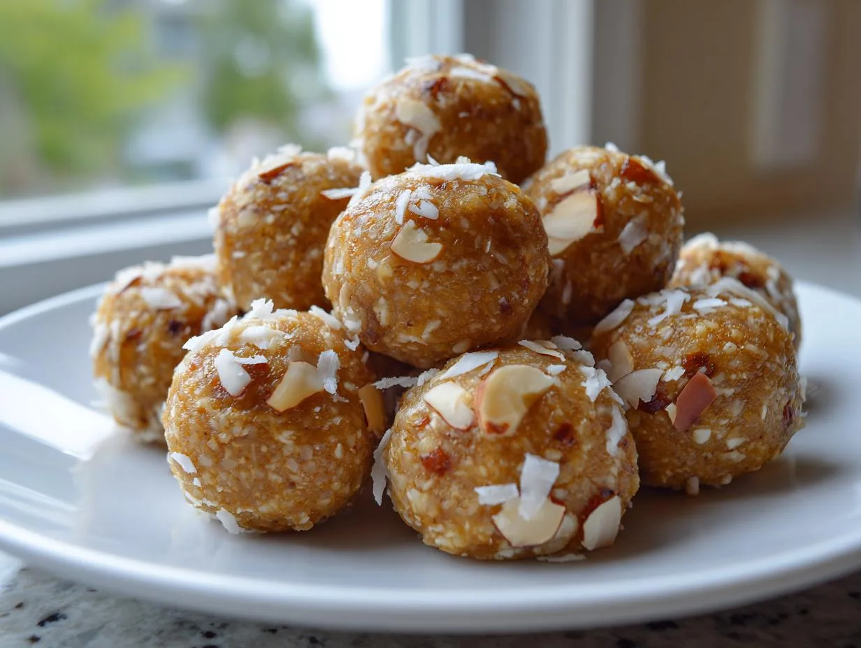 5-Ingredient Date Sweetened Coconut Ladoo – Pure Bliss