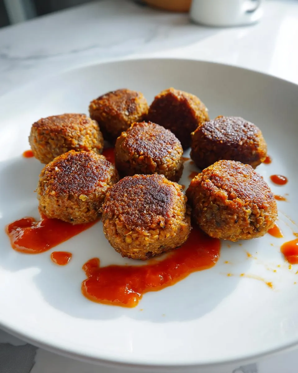 Easy Vegetarian Lentil Meatballs - detail 1