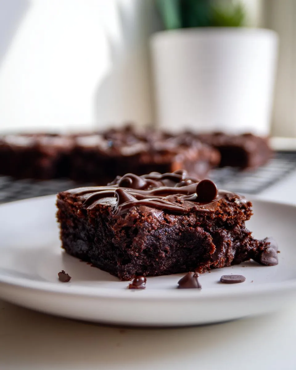 Easy Zero Sugar Brownies with Greek Yogurt - detail 3