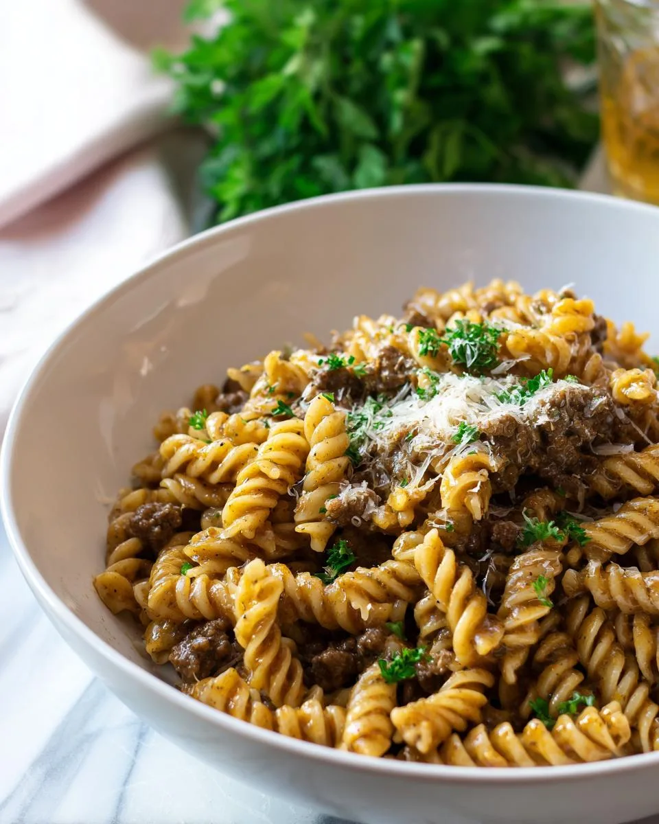 Garlic Parmesan Beef Rotini - detail 3