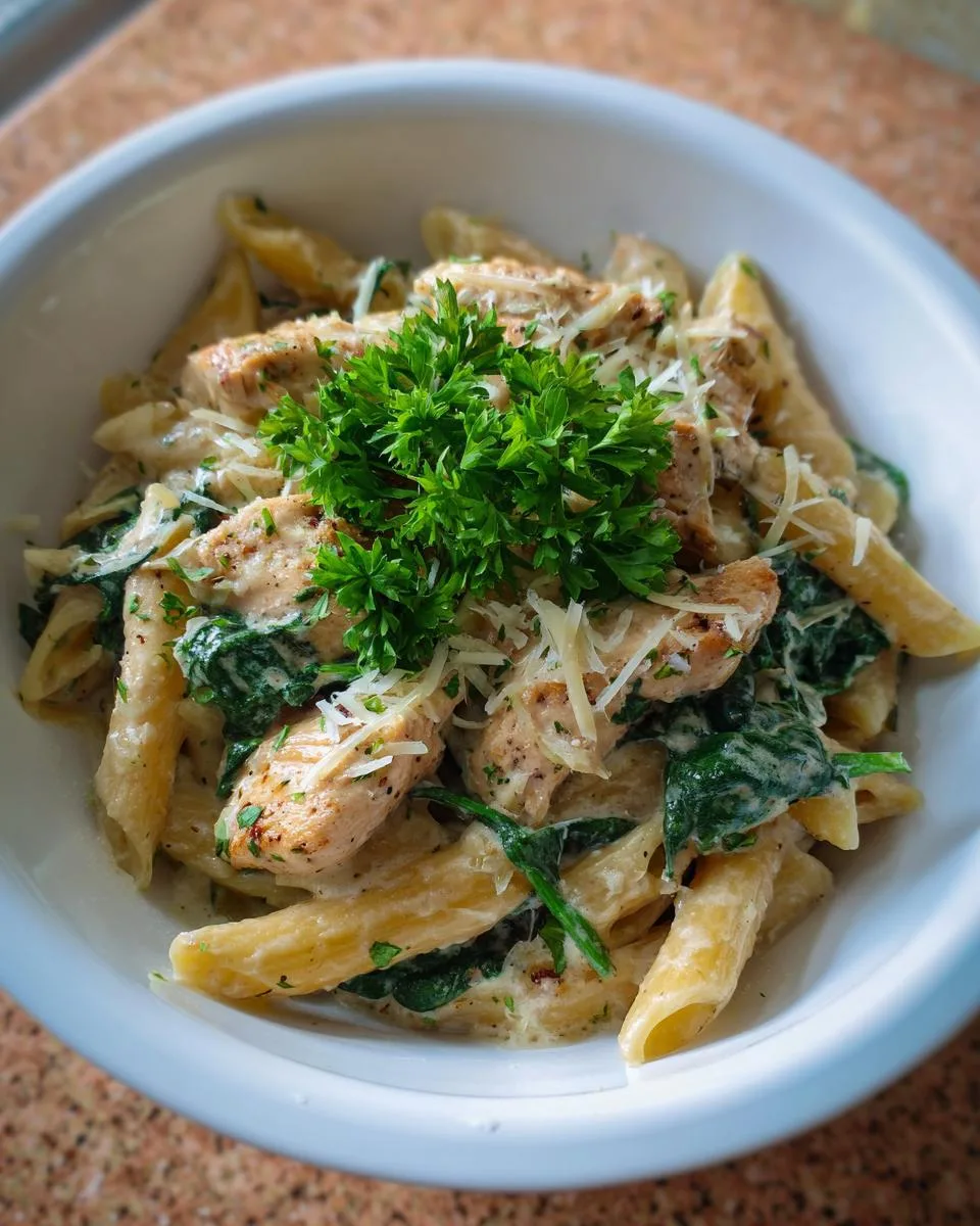 Garlic Parmesan Chicken Pasta - detail 1