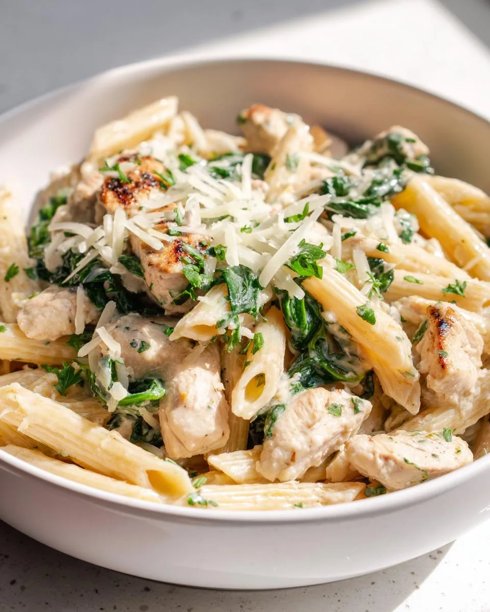 Garlic Parmesan Chicken Pasta - detail 2
