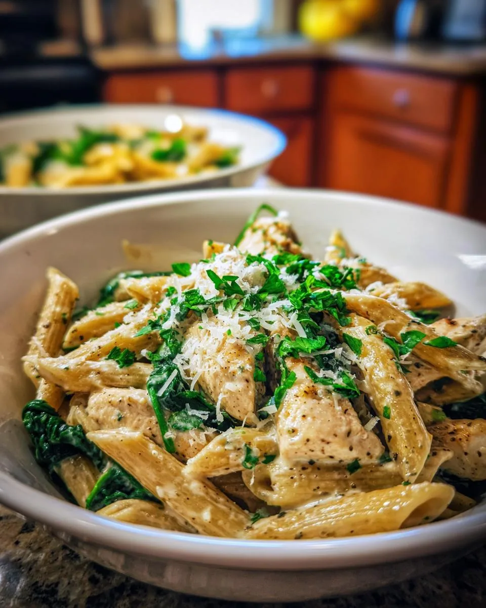 Garlic Parmesan Chicken Pasta - detail 3