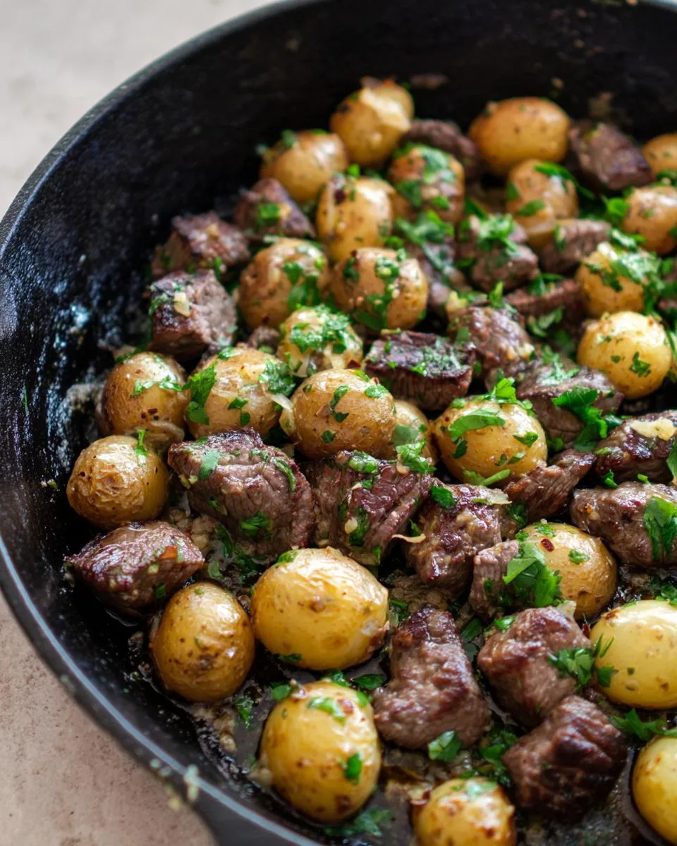 Garlic Steak Bites Potatoes - detail 3