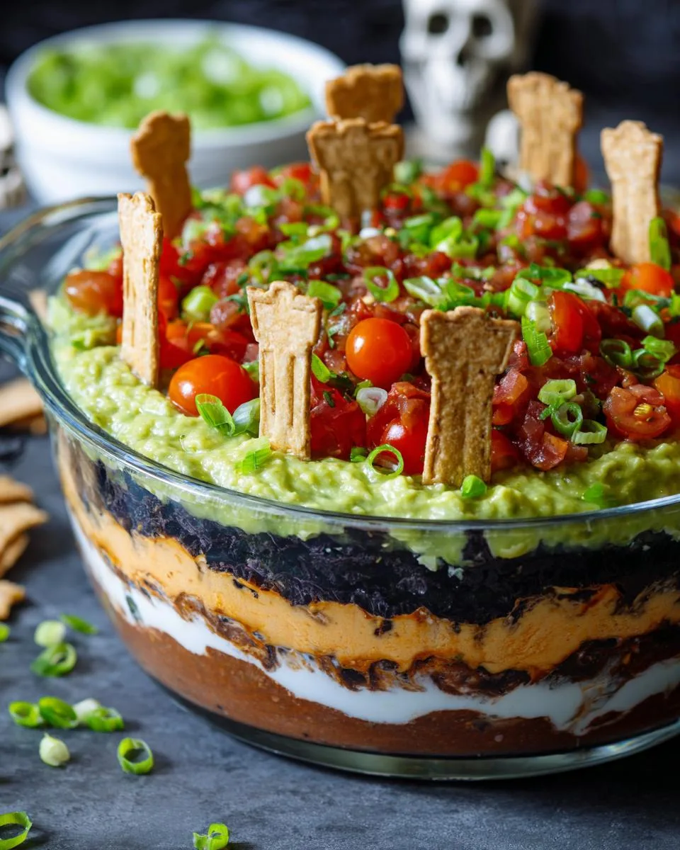 Graveyard Layered Taco Dip - detail 2