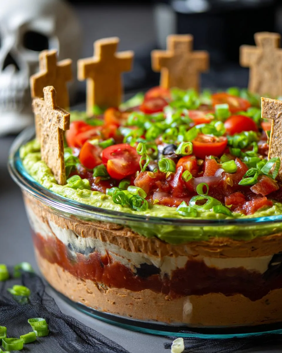 Graveyard Layered Taco Dip - detail 3