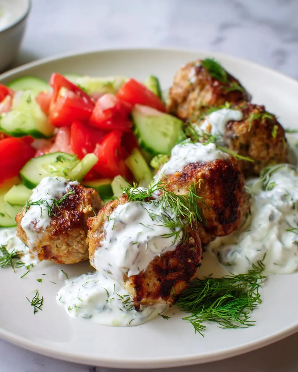 Greek Turkey Meatballs Tzatziki - detail 1