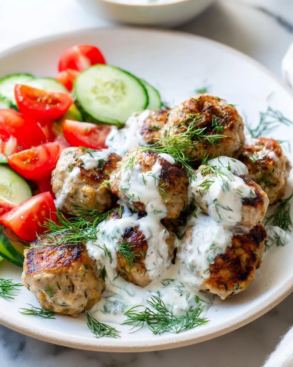 Greek Turkey Meatballs Tzatziki - detail 3