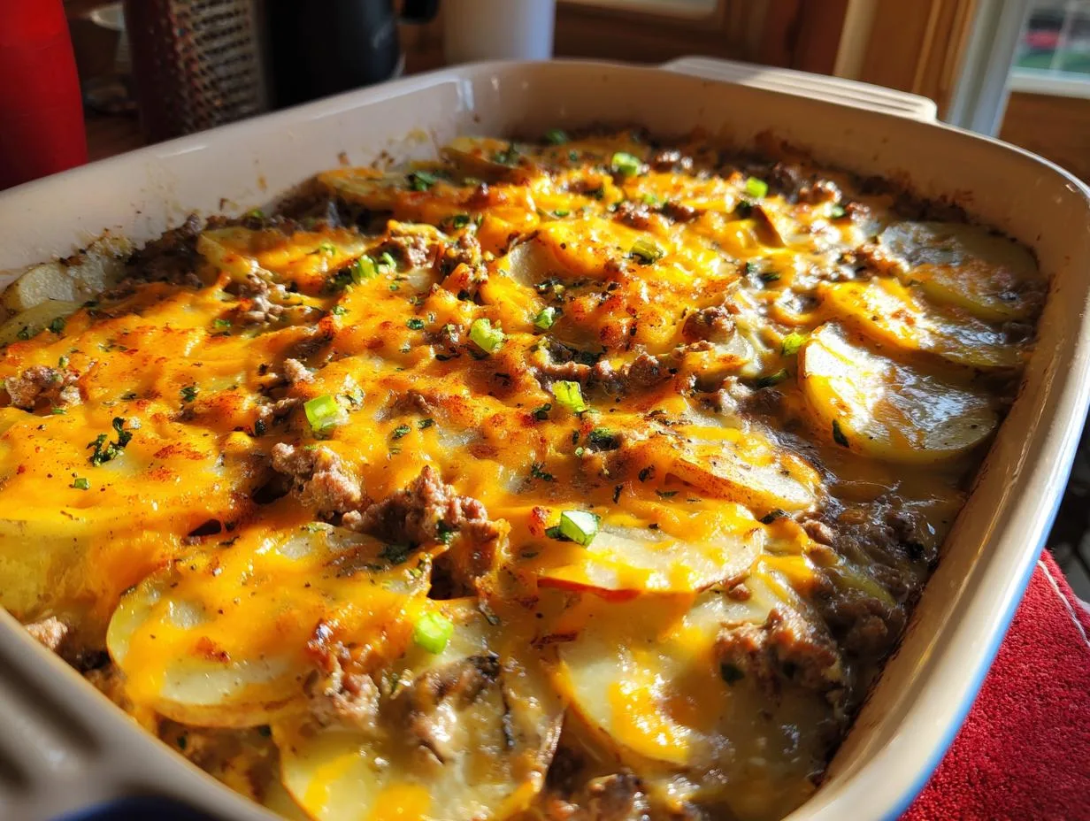 Cheesy Ground Beef Hobo Casserole in Just 45 Minutes
