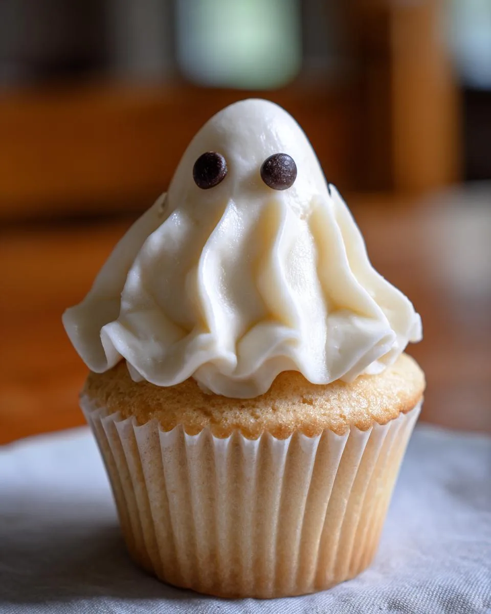 Halloween Ghost Cupcakes - detail 3