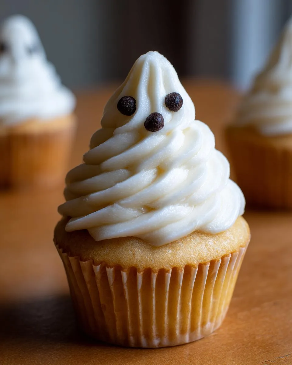 Halloween Ghost Cupcakes - detail 4