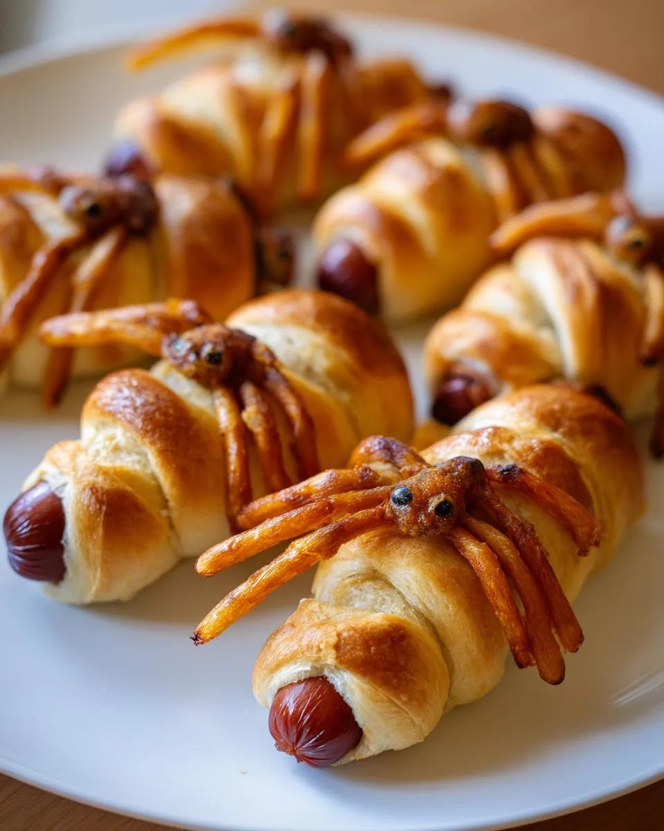 Halloween Hot Dog Spiders - detail 1