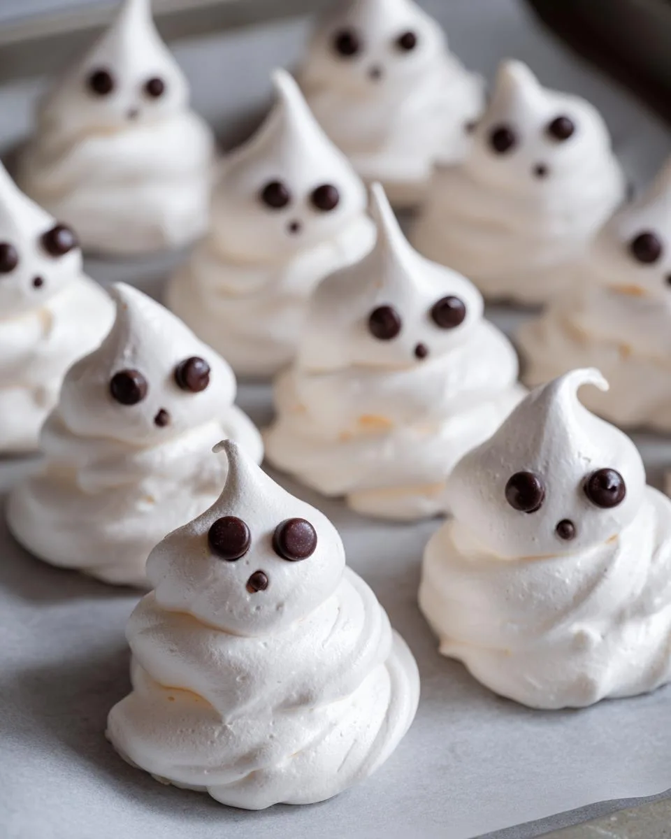 Halloween Meringue Ghosts - detail 1