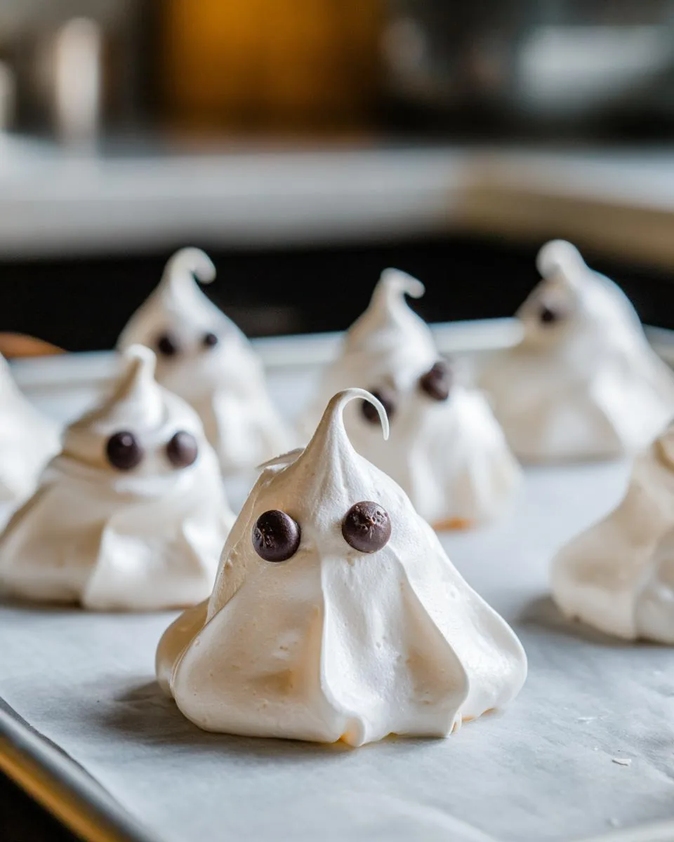 Halloween Meringue Ghosts - detail 2