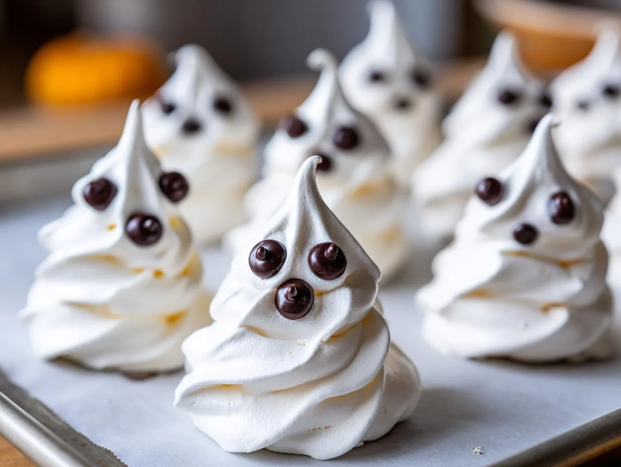 2-Ingredient Halloween Meringue Ghosts That Haunt Taste Buds