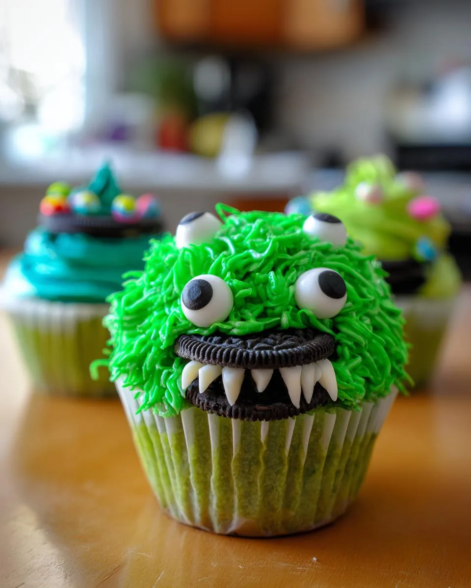 Halloween Monster Cupcakes - detail 1