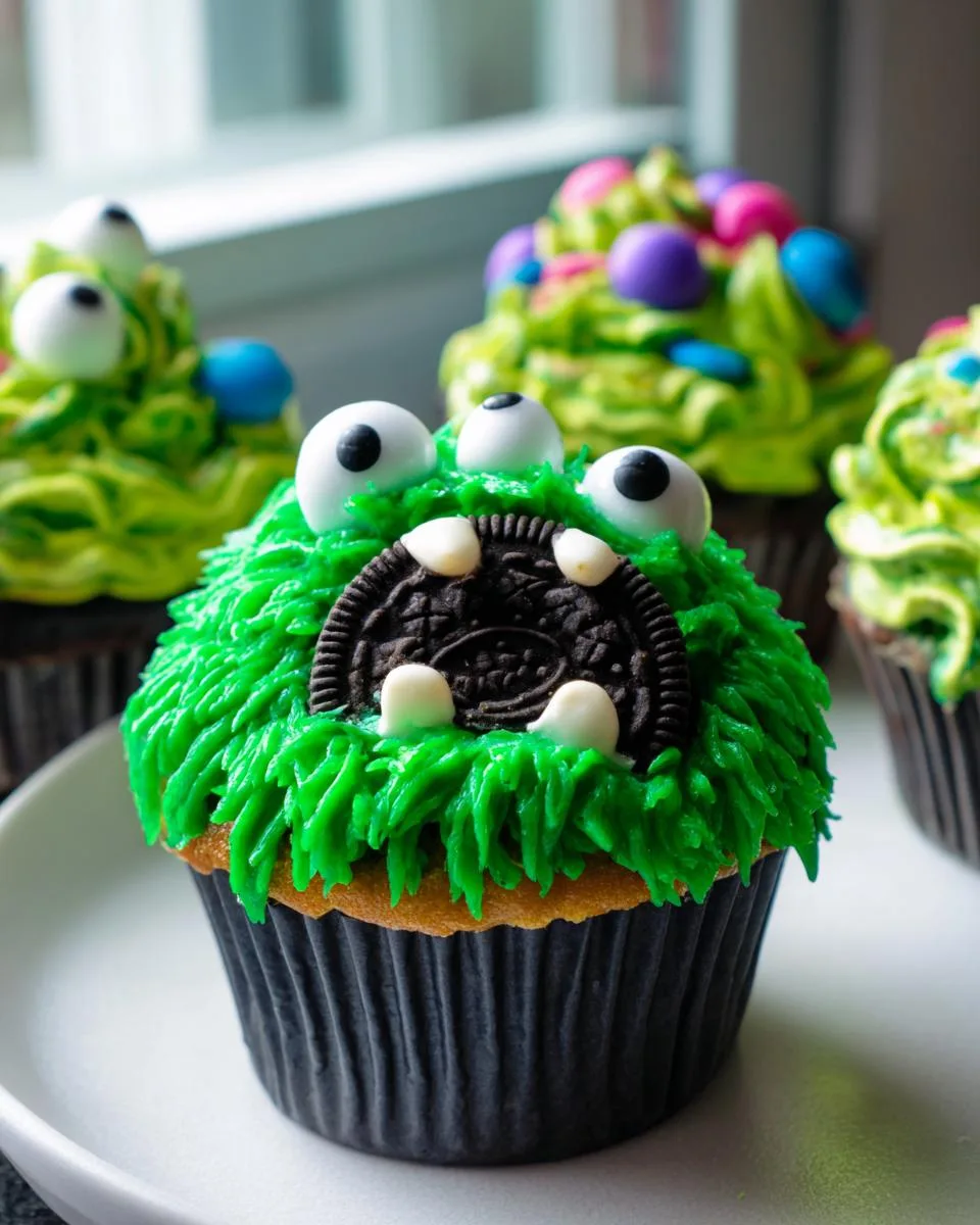 Halloween Monster Cupcakes - detail 2