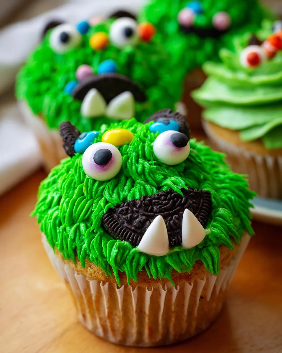 Halloween Monster Cupcakes - detail 3