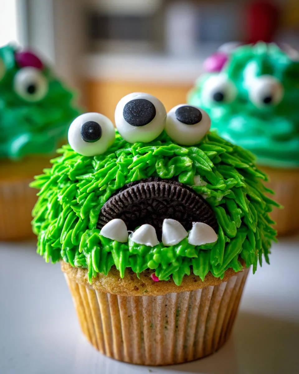 Halloween Monster Cupcakes - detail 4