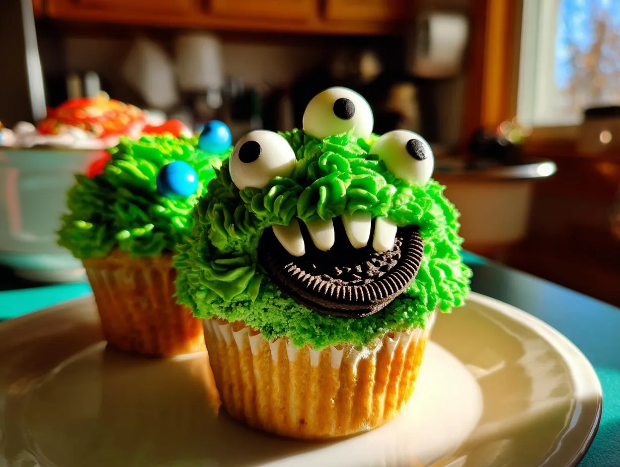 Scary-Easy Halloween Monster Cupcakes in Just 20 Minutes