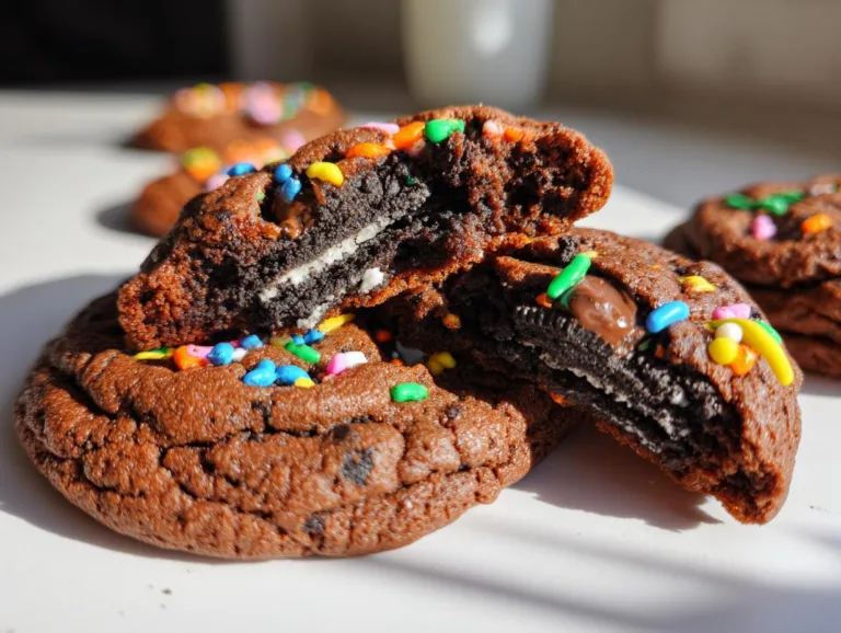 Halloween Oreo Stuffed Chocolate