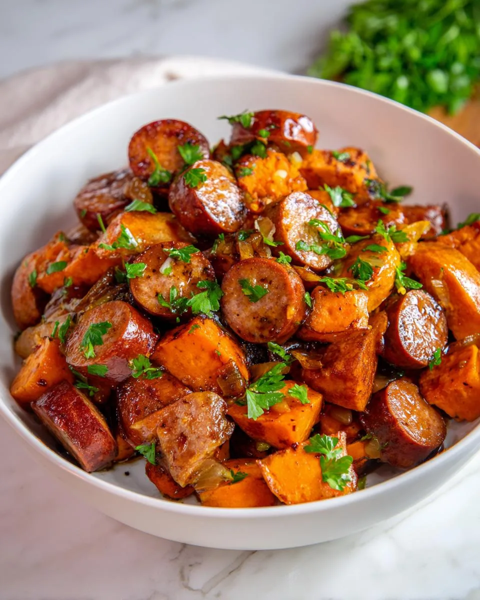 Honey Garlic Sausage Sweet Potatoes - detail 3