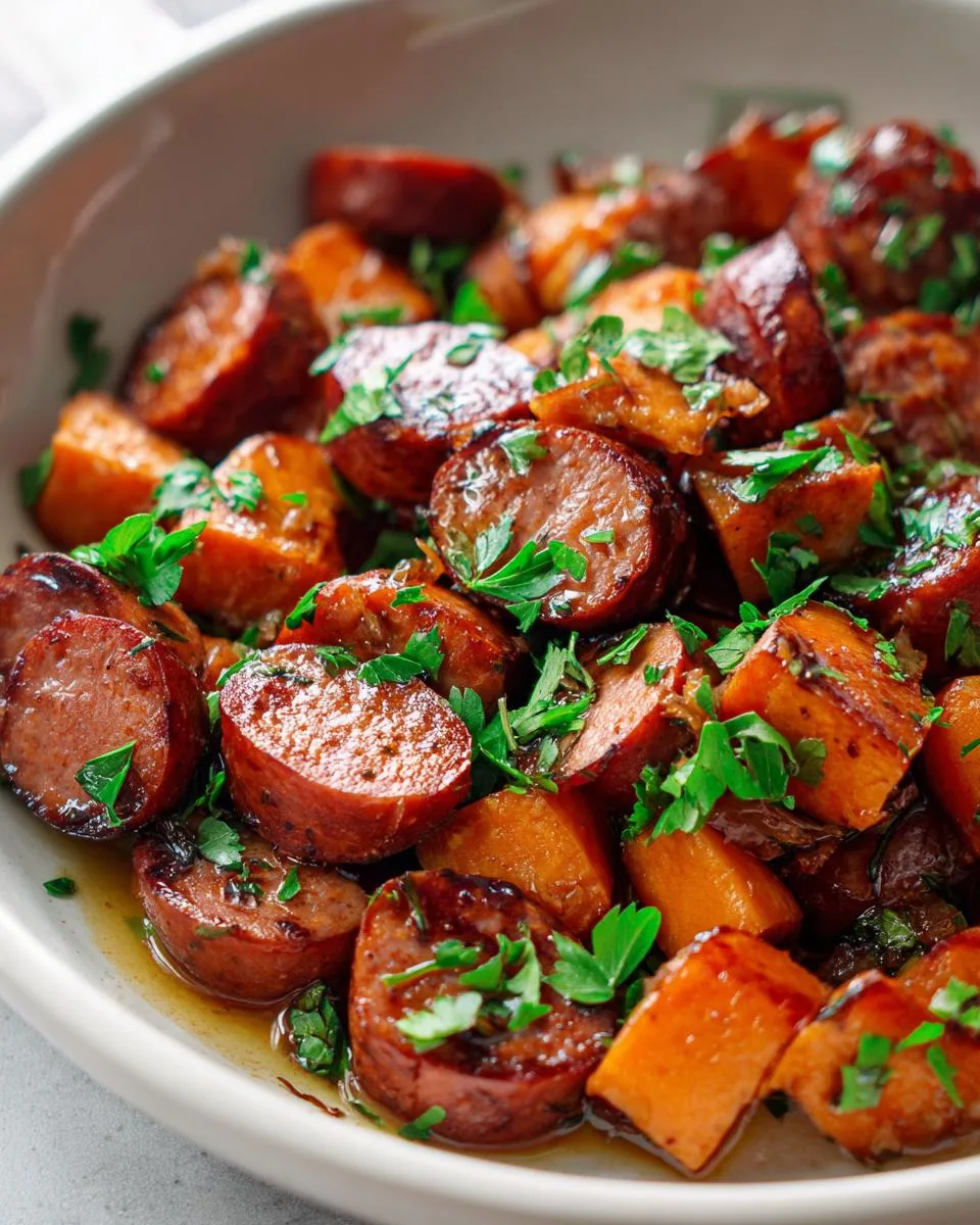 Honey Garlic Sausage Sweet Potatoes - detail 4