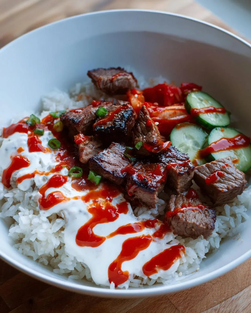 Korean BBQ Steak Bowls - detail 4