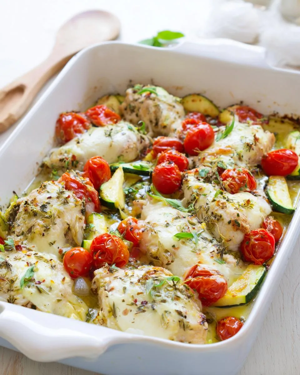 Mediterranean Chicken Zucchini Pan - detail 2