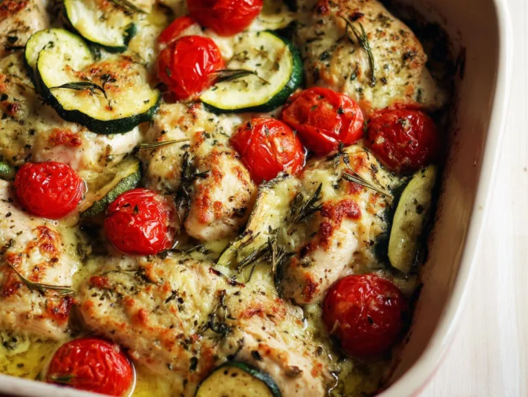 Mediterranean Chicken Zucchini Pan