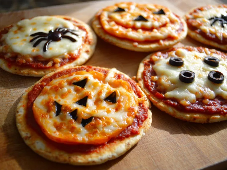 Mini Halloween Pizzas