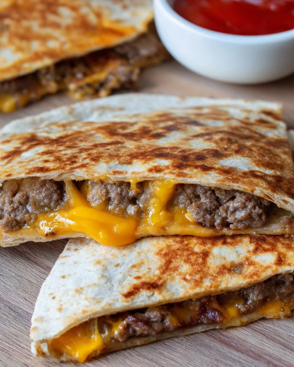 Smashburger Style Quesadillas - detail 2