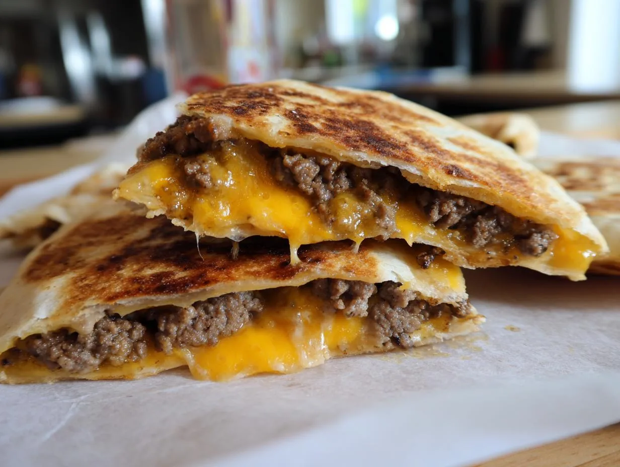 15-Min Smashburger Style Quesadillas: Crispy Beefy Bliss