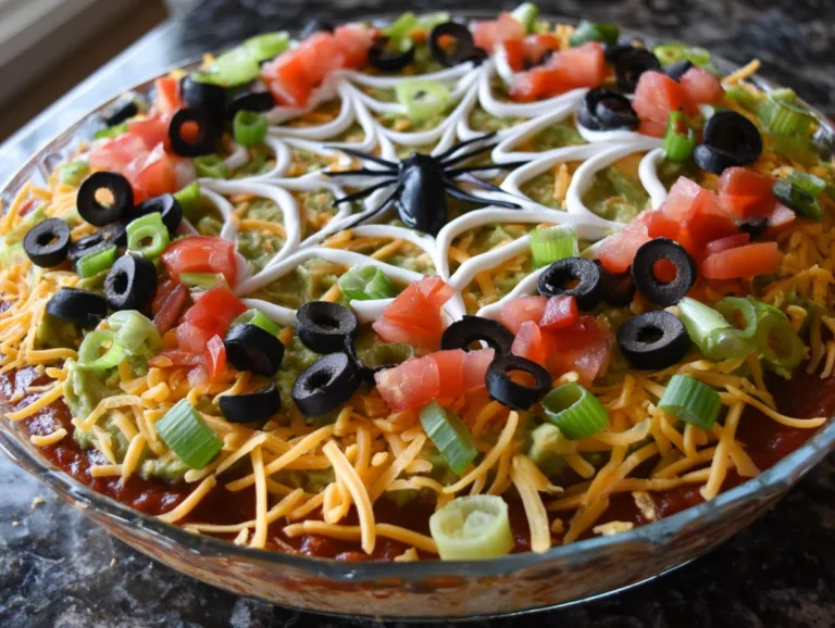 Spiderweb Taco Dip