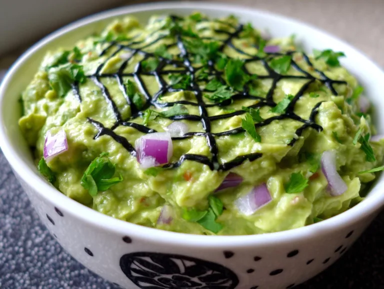 Spooky Spiderweb Guacamole