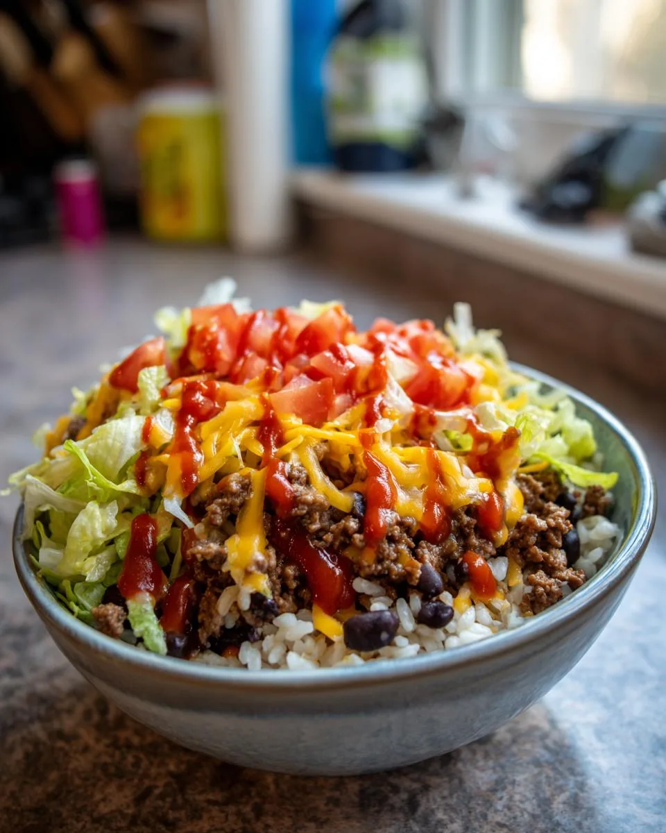 Taco Rice Bowl - detail 3