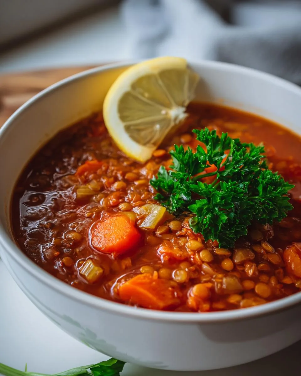 Tomato Lentil Soup - detail 3