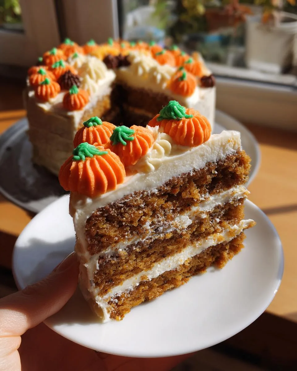 Vegan Pumpkin Spice Cake - detail 2
