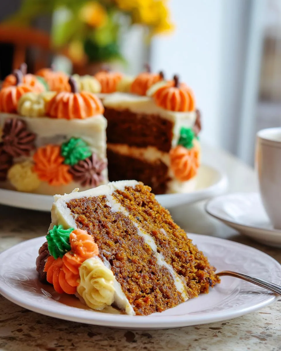 Vegan Pumpkin Spice Cake - detail 3
