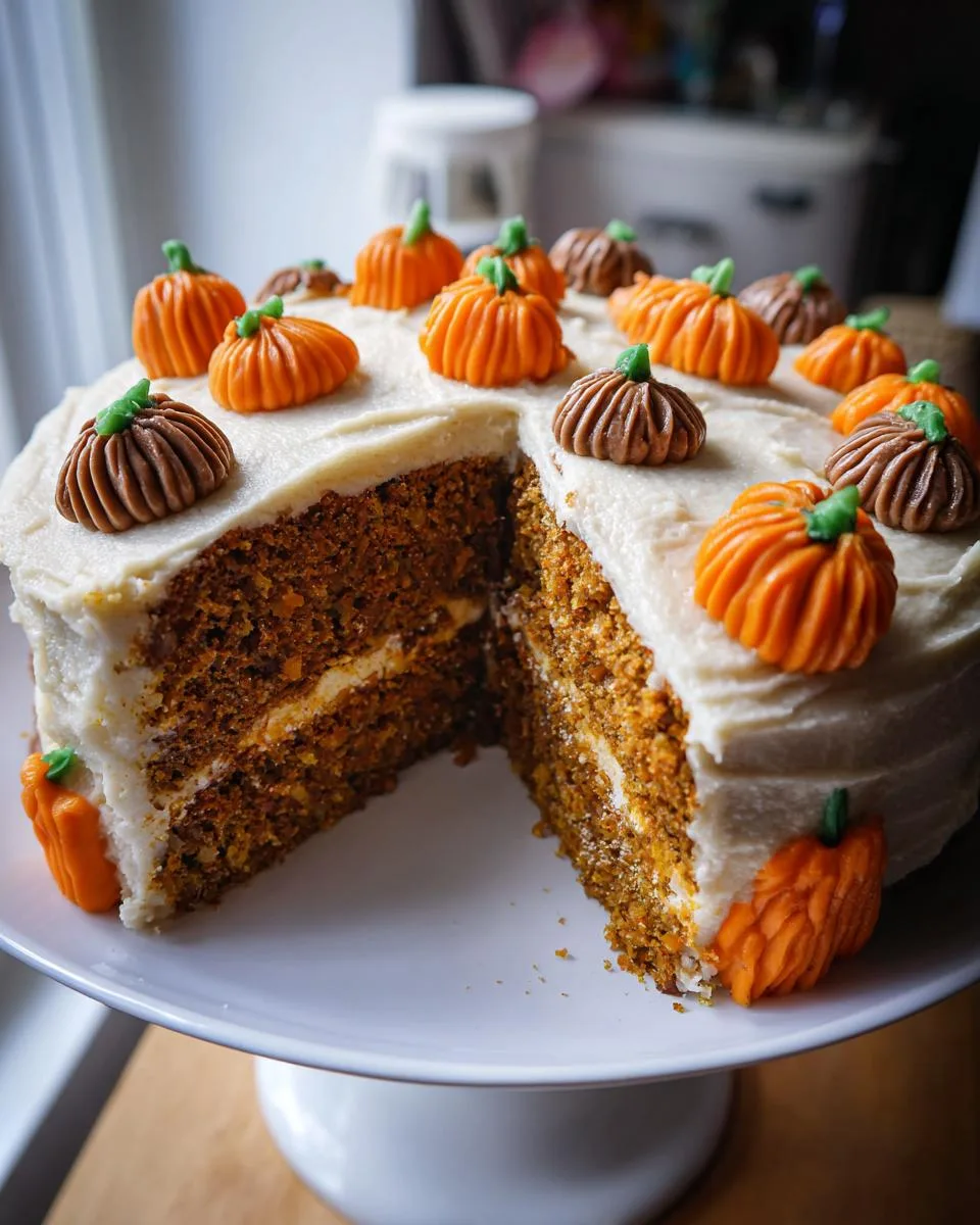Vegan Pumpkin Spice Cake - detail 4