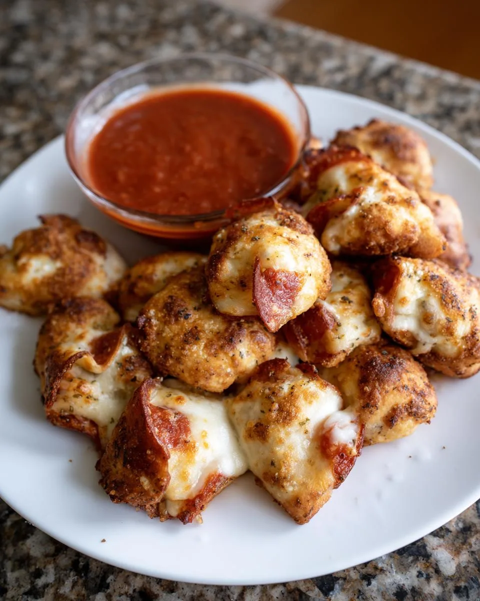crispy air fryer pizza rolls - detail 3