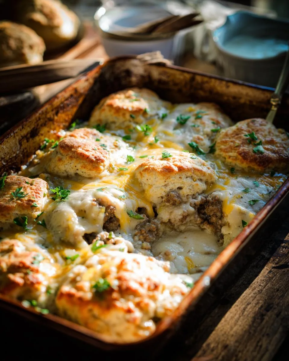 Biscuits and Gravy Breakfast Casserole - detail 2