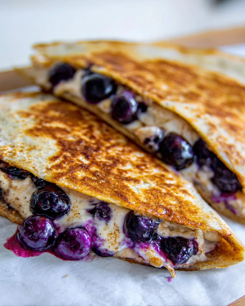 Blueberry Breakfast Quesadilla - detail 4