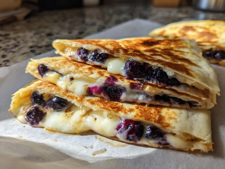 Blueberry Breakfast Quesadilla